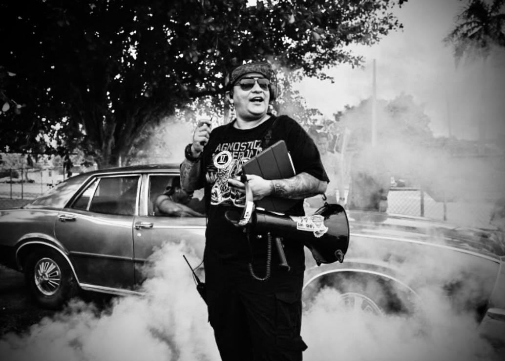 Francisco Useche behind the scenes